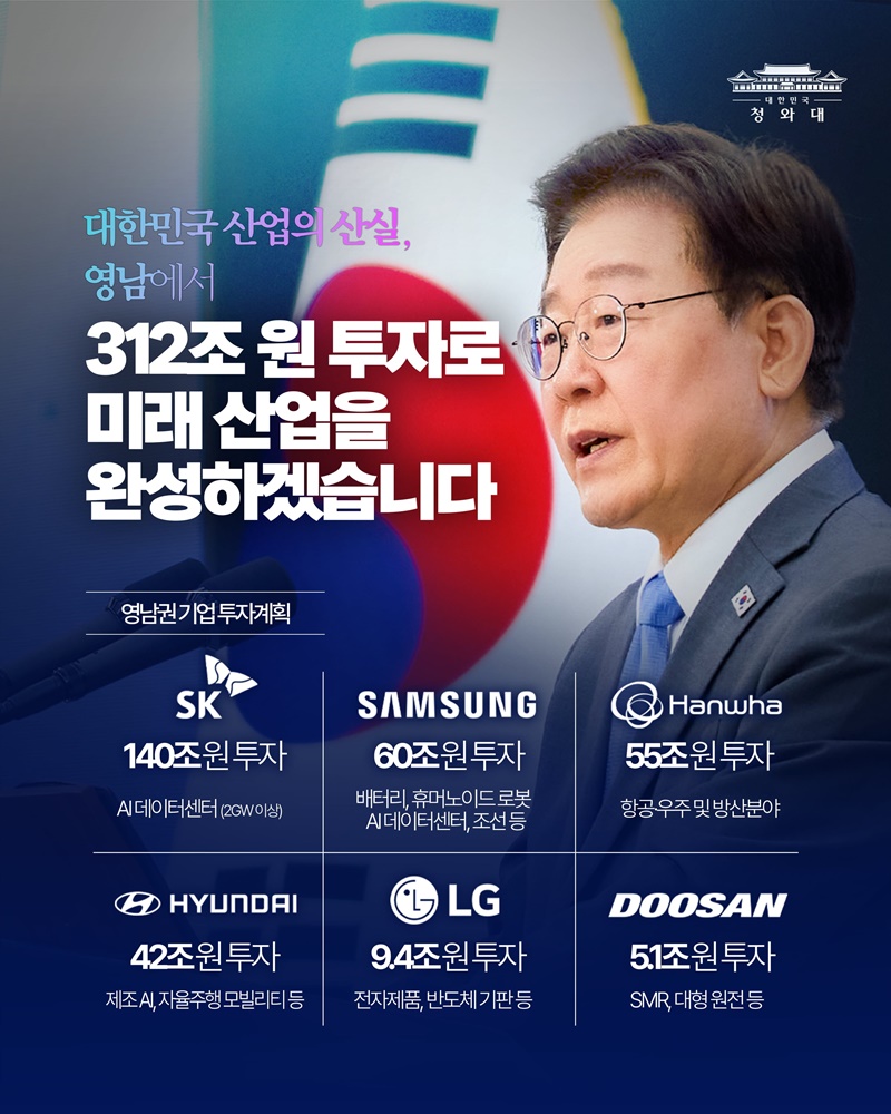 첨단산업의 미래, 영남권에서 완성하겠습니다!