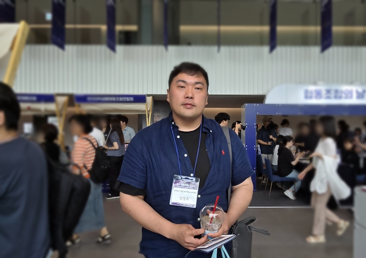 한정수 점장(강화읍 솔티우물마을 관리 사회적 협동조합).<본인촬영>