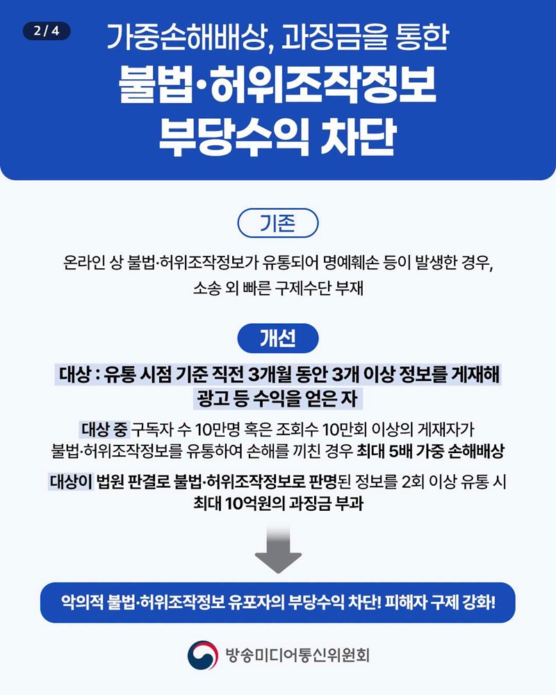 불법·허위조작정보 유통방지를 위한 첫 걸음이 시작됩니다