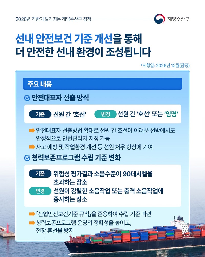 2026 하반기 달라지는 해양수산부 정책