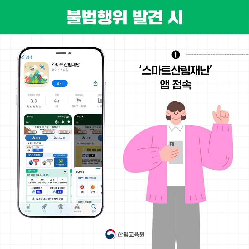 여름철 산림 내 불법행위 집중단속(7.1~8.31)