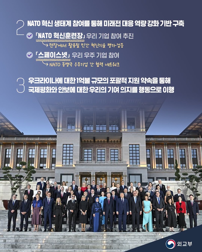 NATO 정상회의 참석 주요 성과