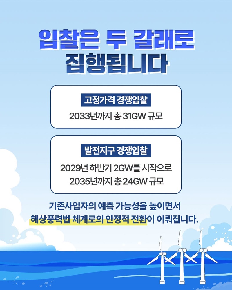 에너지 대전환 ,해상풍력 중장기 입찰 계획 공개