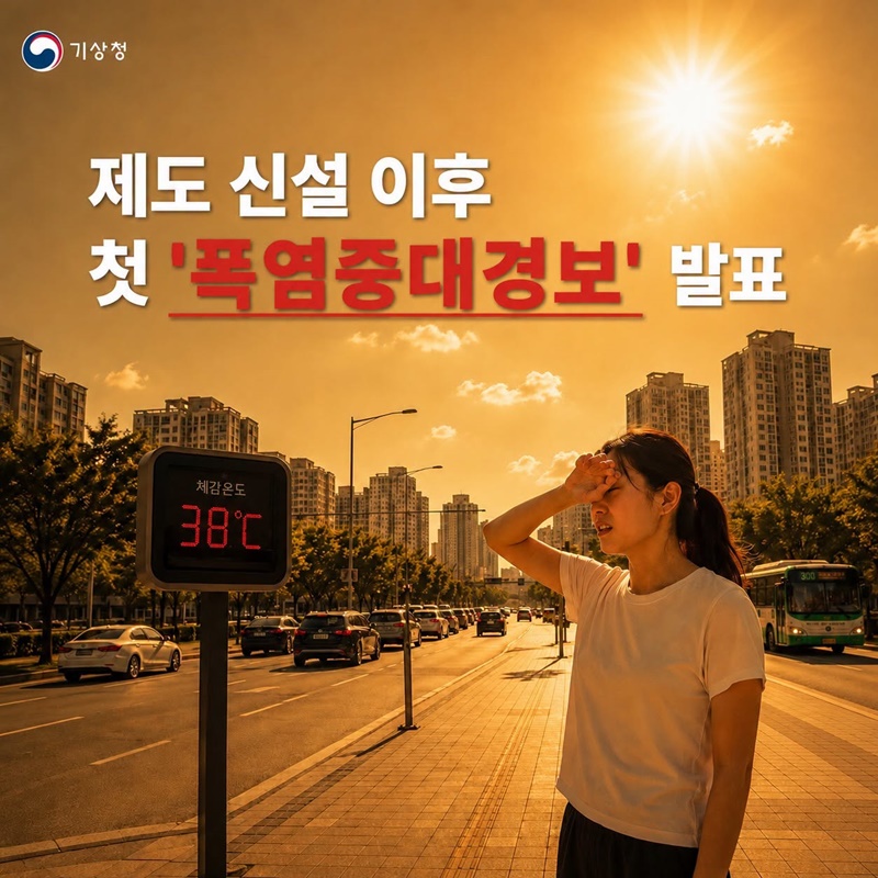 제도 신설 이후 첫 ‘폭염중대경보’ 발표