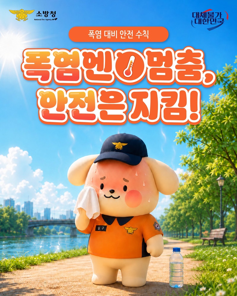 폭염엔 멈춤, 안전은 지킴!