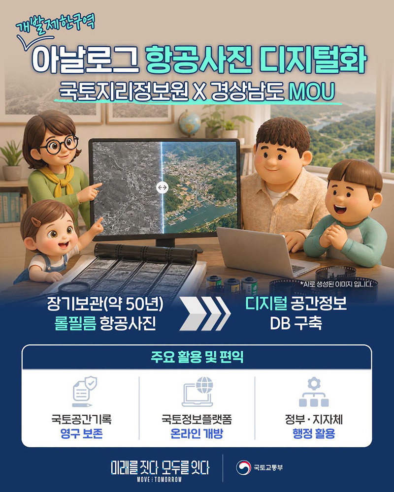 개발제한구역 아날로그 항공사진 디지털화 하단내용 참조