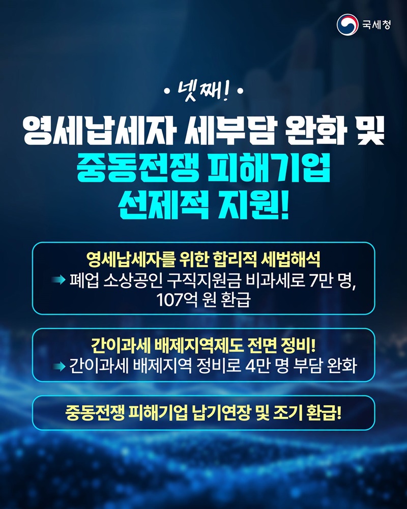 국세청 하반기, 국민 여러분께 업무 보고드립니다!