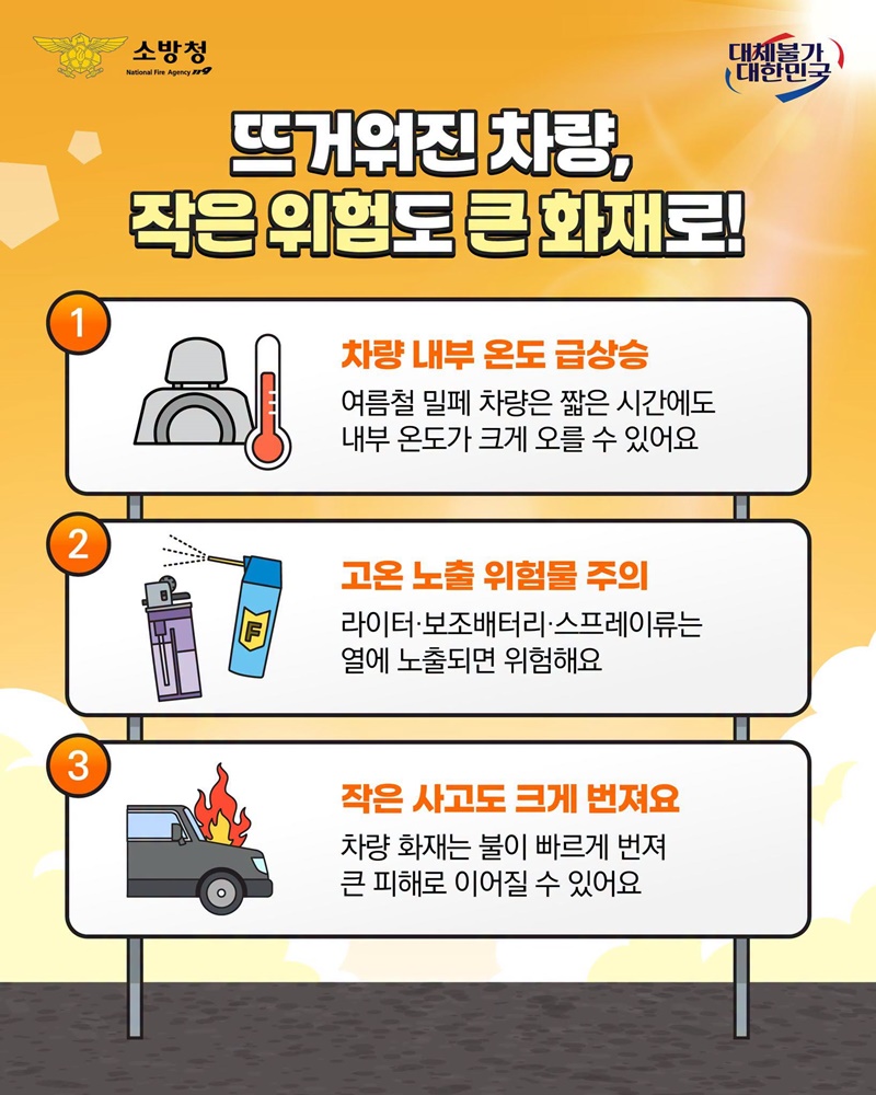 차 안의 방심, 화재 위험의 시작