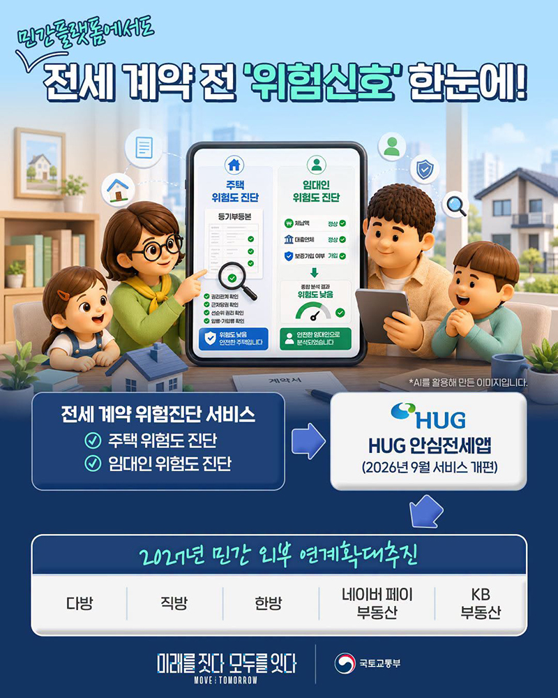 민간플랫폼에서도 전세 계약 전 '위험신호' 한눈에! 하단내용 참조