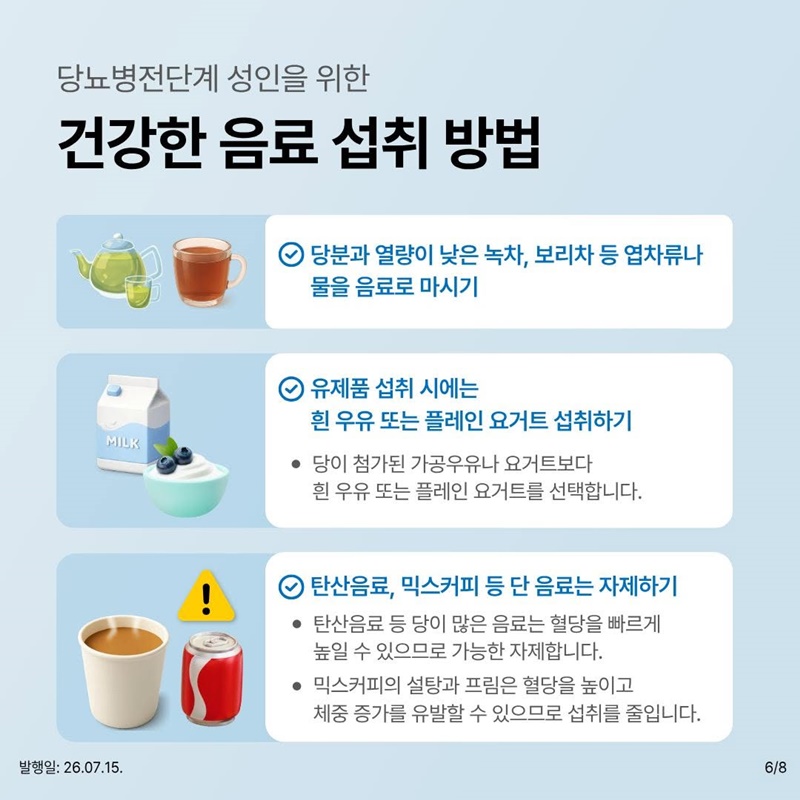 당뇨병전단계 성인을 위한 식사지침