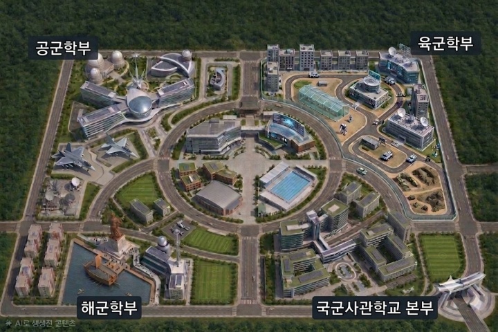 국군사관학교 예상 조감도.(자료=국방부 제공)