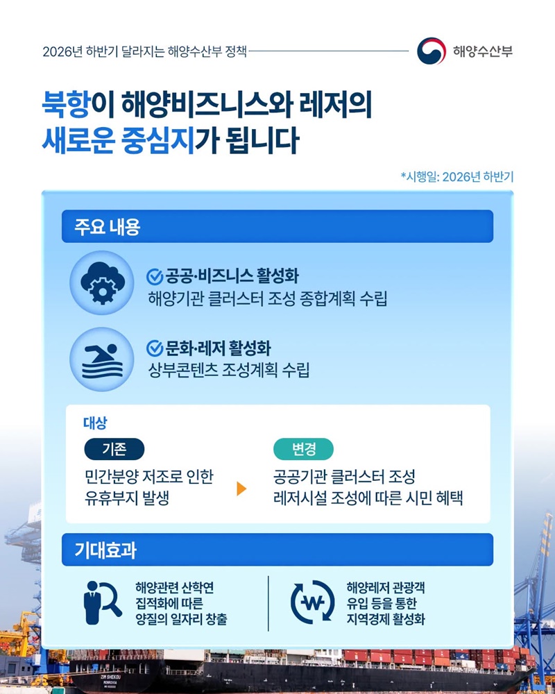 2026년 하반기 달라지는 해양수산부 정책