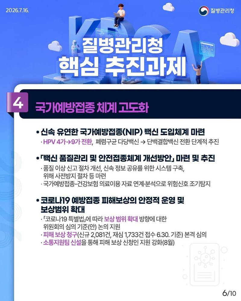 2026 질병관리청 하반기 업무보고