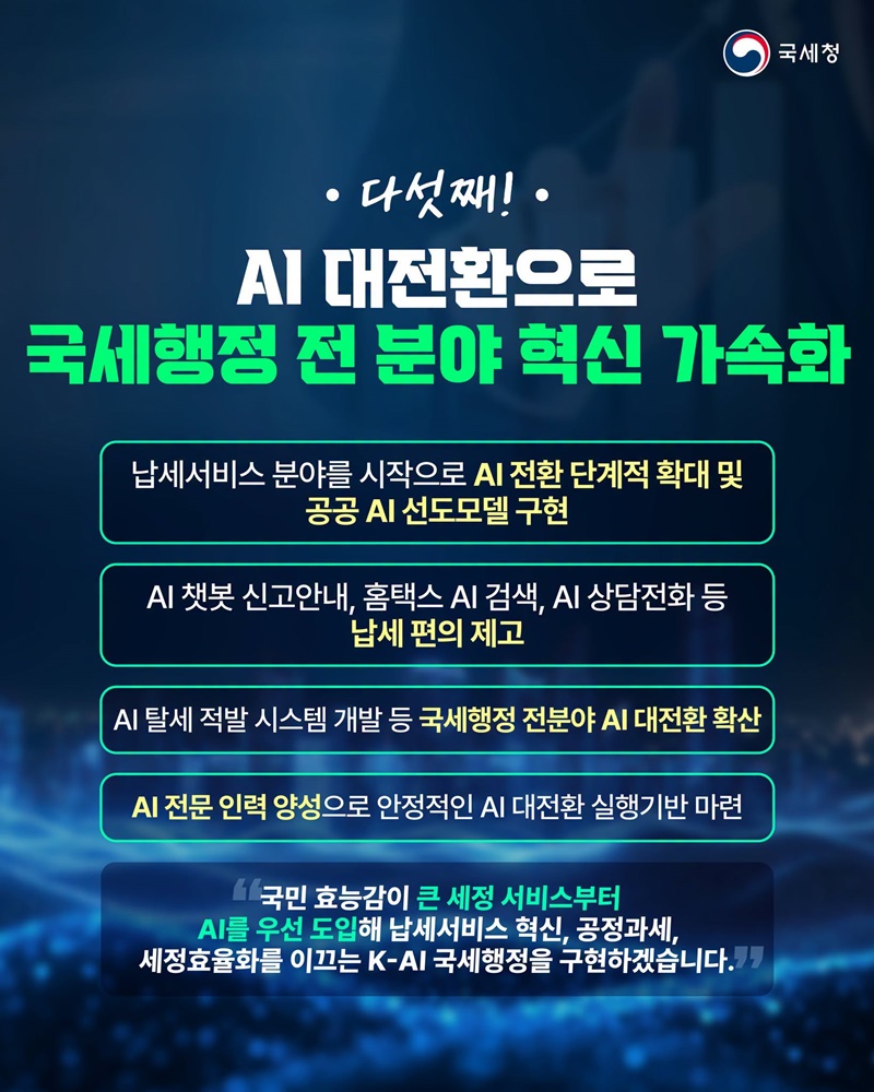 국민 여러분께 업무 보고드립니다!