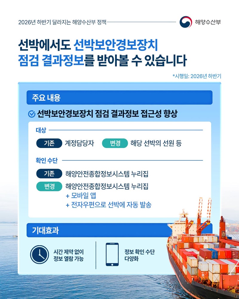 2026년 하반기 달라지는 해양수산부 정책