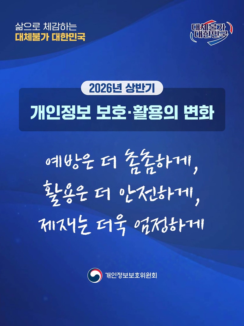2026년 상반기, 개인정보 보호·활용의 변화
