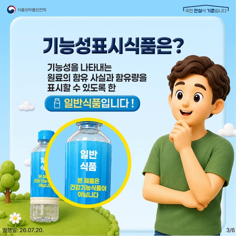 기능성표시식품, 건강기능식품과 헷갈리지 마세요!