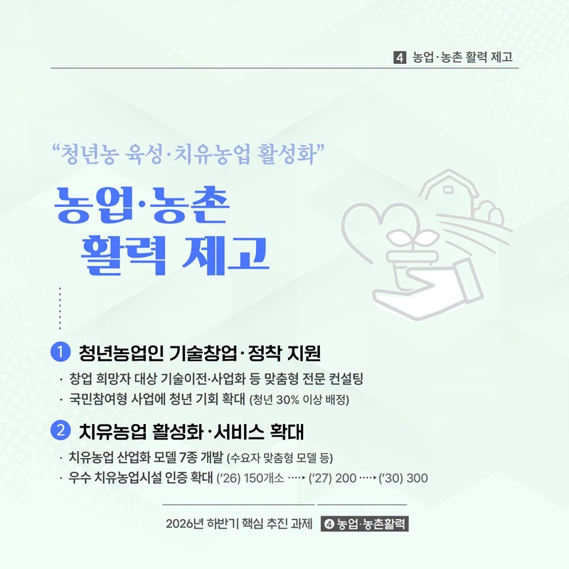 국민이 체감하는 더 나은 농업의 미래
