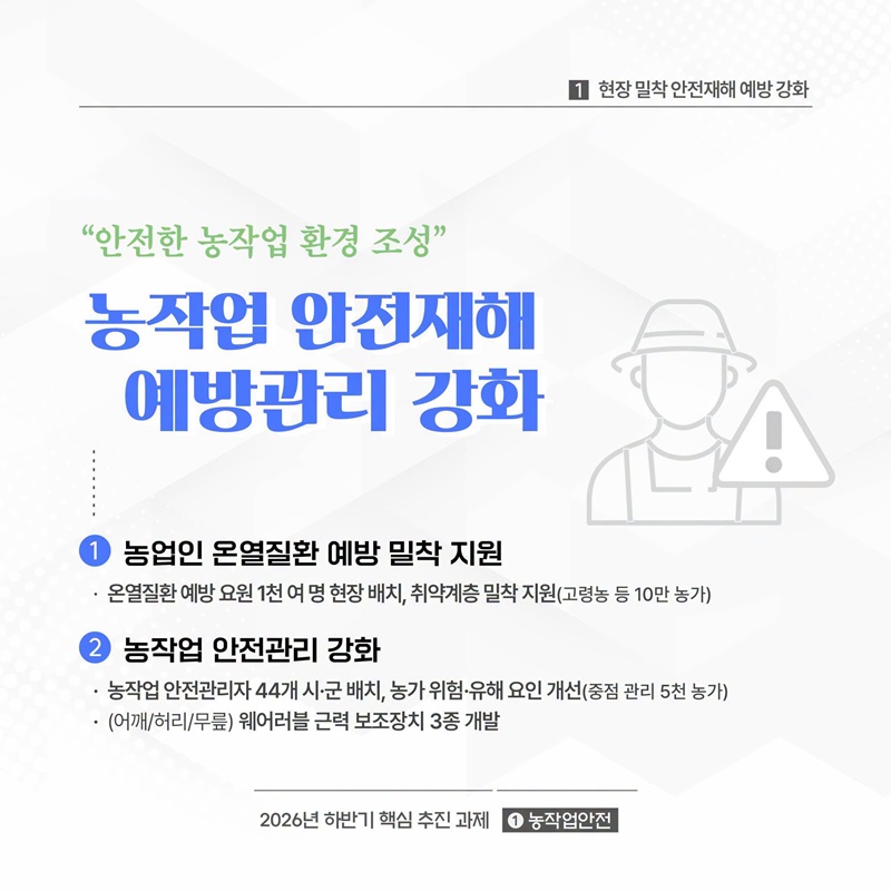 국민이 체감하는 더 나은 농업의 미래