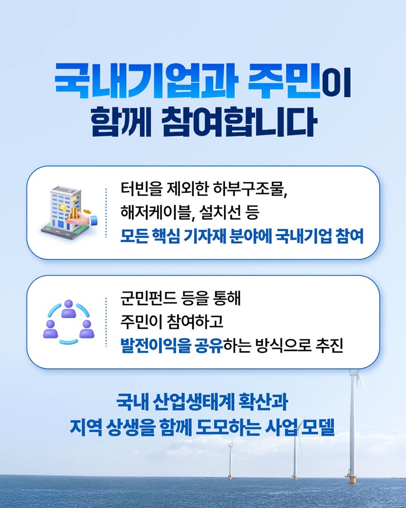 우리 자본 100% 대규모 해상풍력, 신안우이 해상풍력 본격화