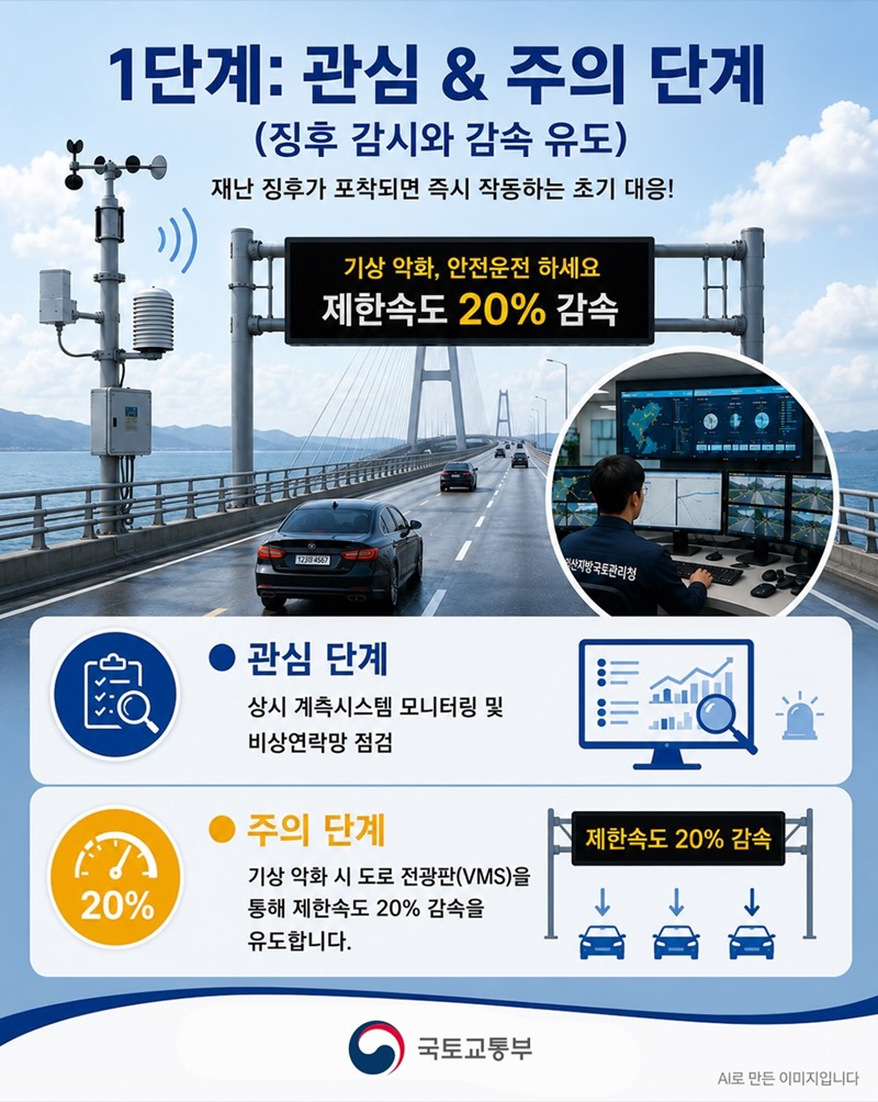 태풍이 불고 안개가 껴도 안심하세요!