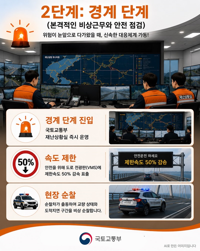 태풍이 불고 안개가 껴도 안심하세요!