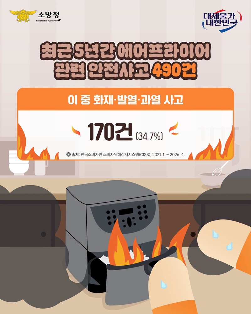 [에어프라이어 안전사용법] 바삭함은 살리고 위험은 줄이고!