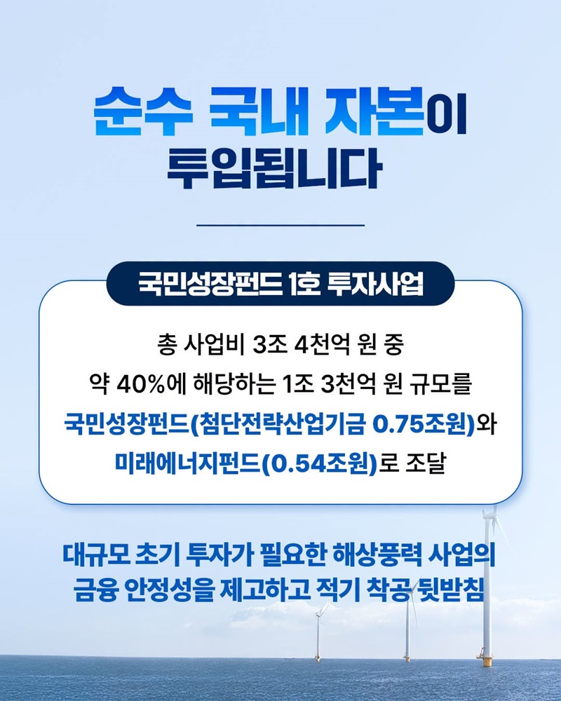 우리 자본 100% 대규모 해상풍력, 신안우이 해상풍력 본격화