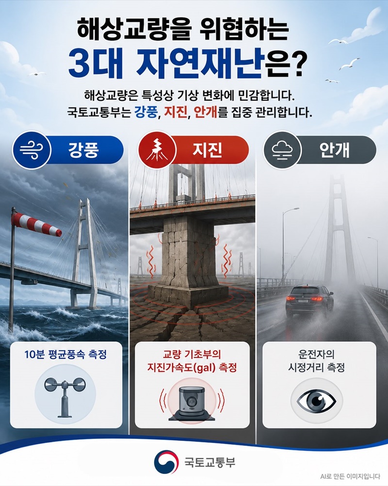 태풍이 불고 안개가 껴도 안심하세요!