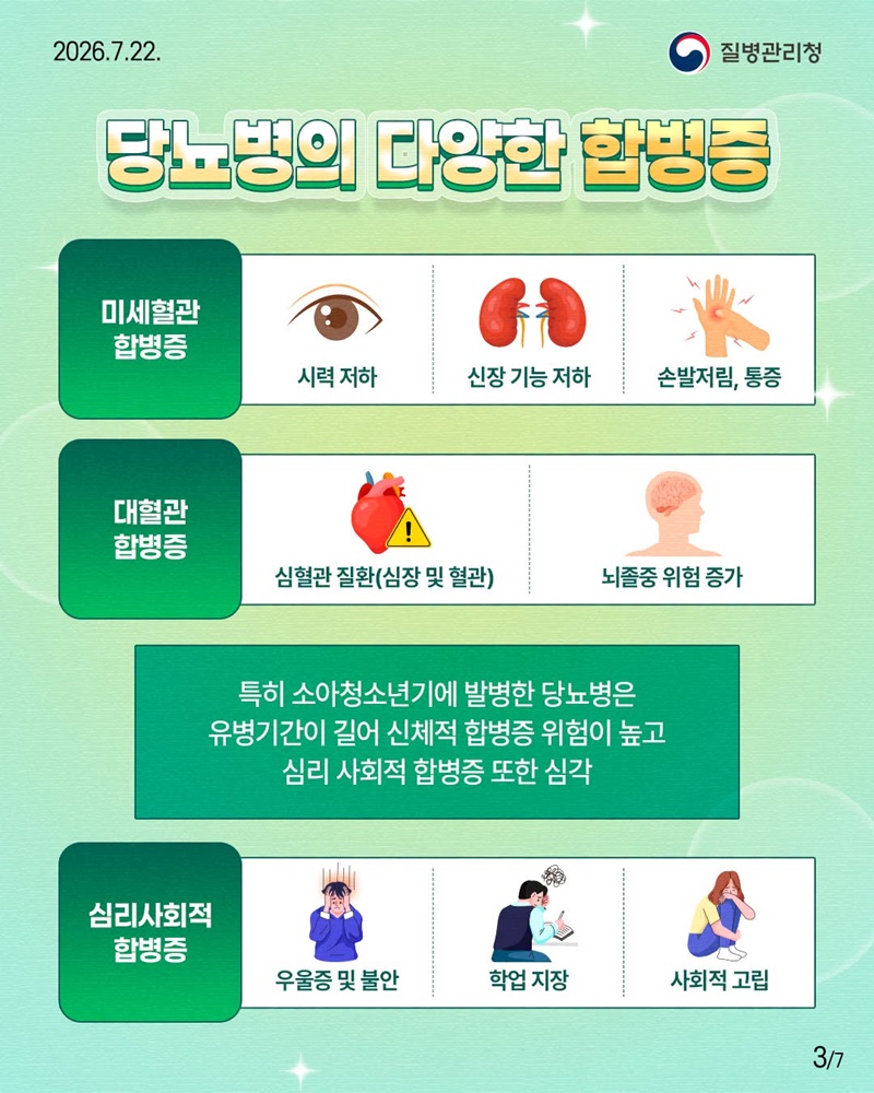 소아·청소년 당뇨병 정책, 과학적 근거 마련 첫 걸음!