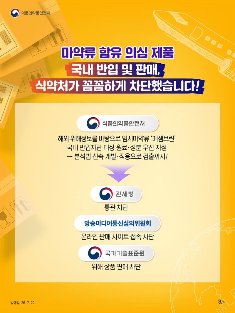 무심코 산 해외직구식품 알고 보니 마약?