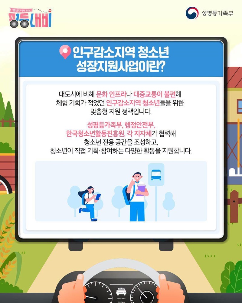 평등내비 인구감소지역 청소년 성장지원