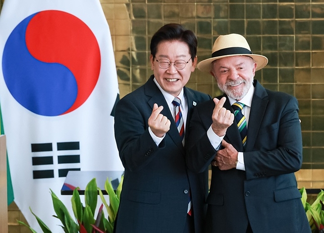 이 대통령 "한-브라질 동반자 관계 도약 원년…경제협력 기반 강화"