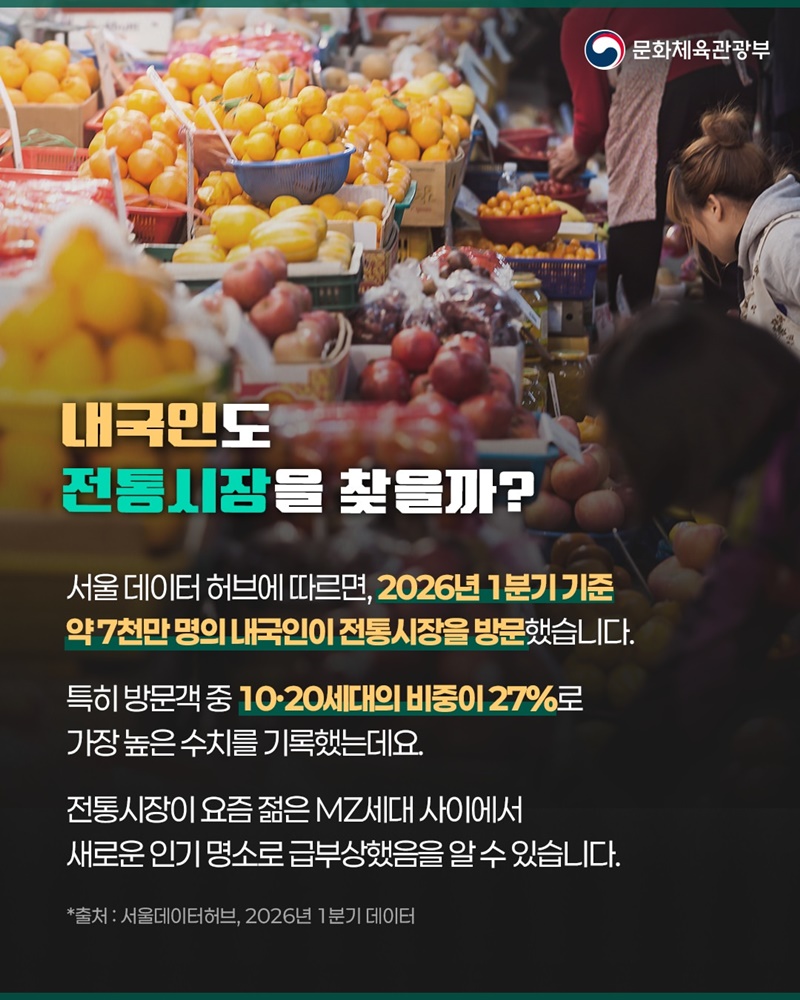 케이-관광의 인기 명소, 전통시장의 변신!