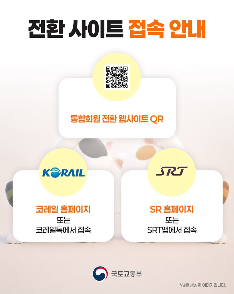 코레일 - SR 통합 앱 출시!