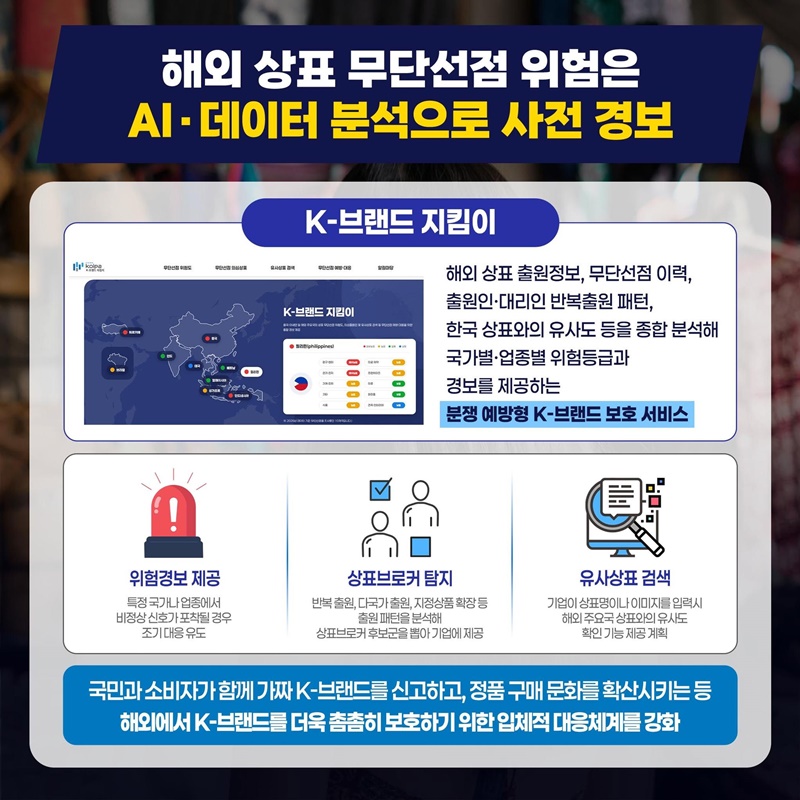 해외서 짝퉁 K-브랜드 발견하면, 사진 찍어서 신고!
