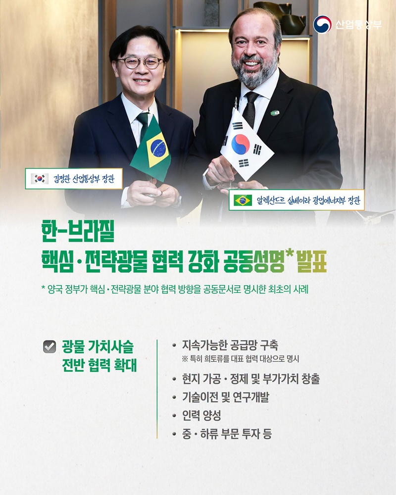 한국-브라질, 글로벌 공급망 돌파구 함께 연다!