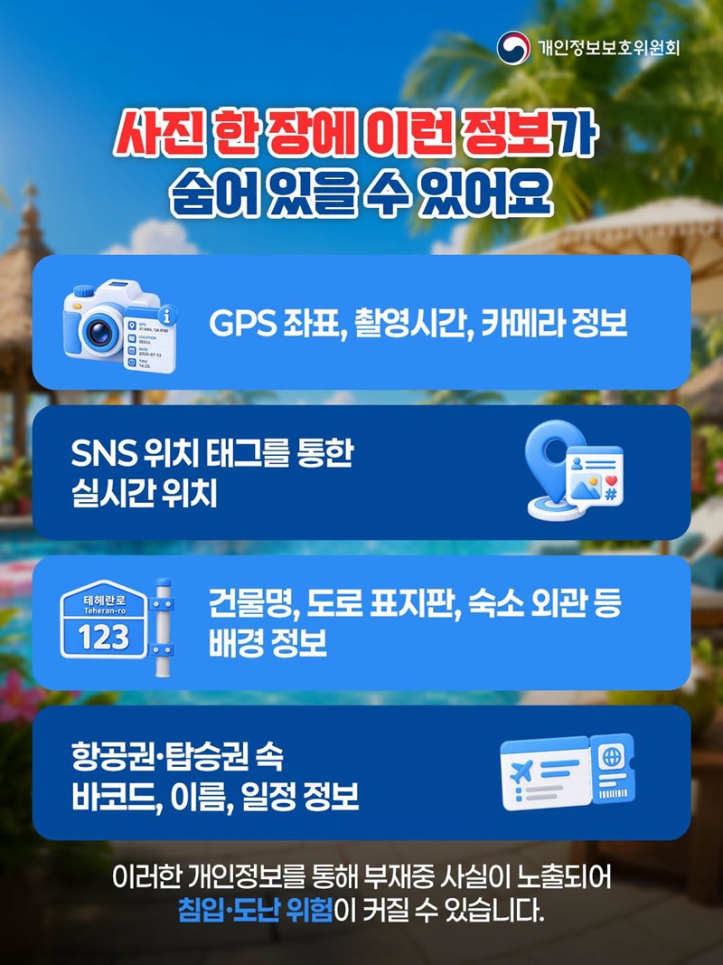 실시간 휴가 인증샷이 빈집 털이범에게 보내는 초청장?