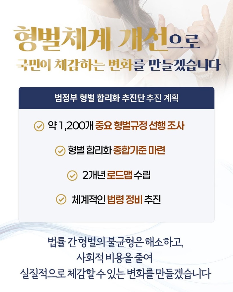 범정부 형벌 합리화 추진단 공식 출범