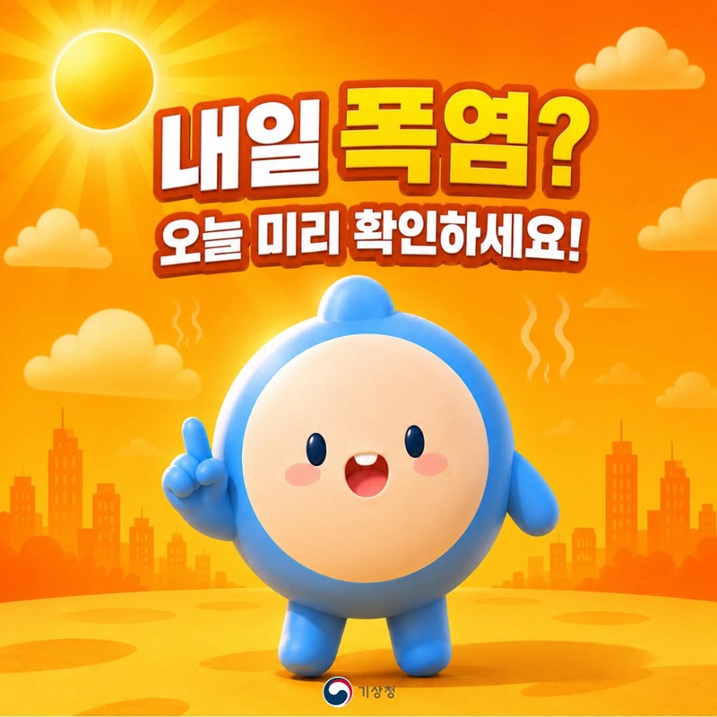 내일 폭염? 오늘 미리 확인하세요!