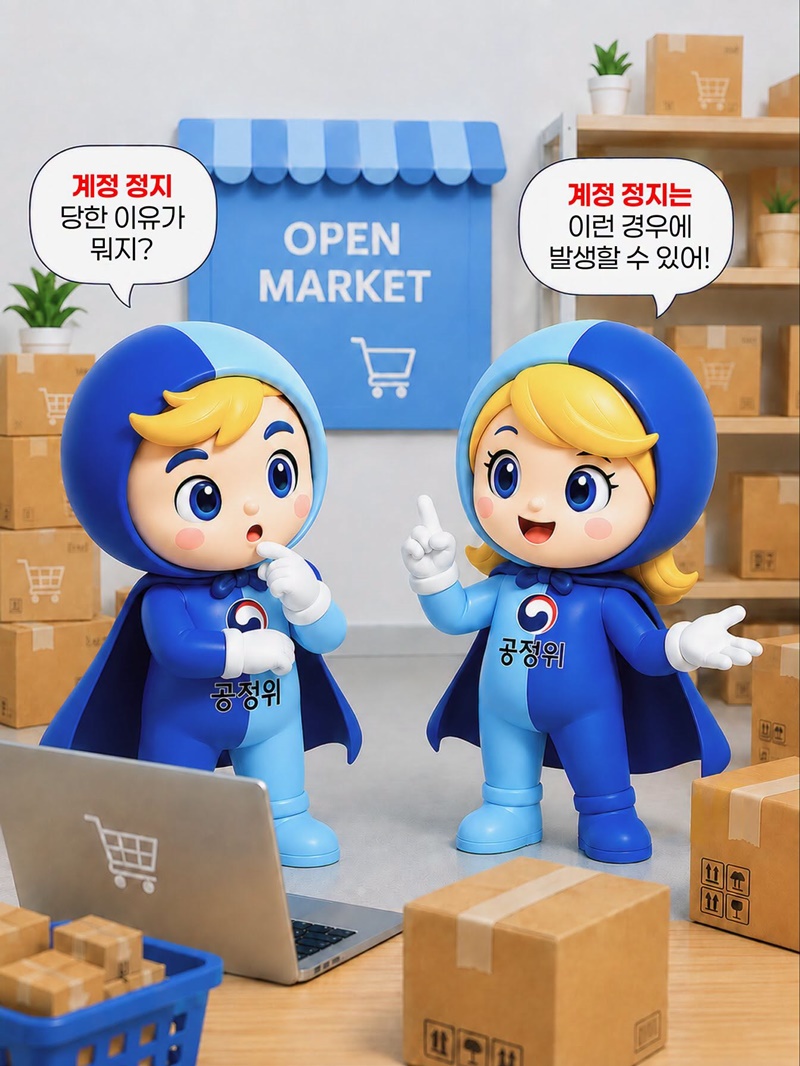갑자기 계정이 정지됐다고?!
