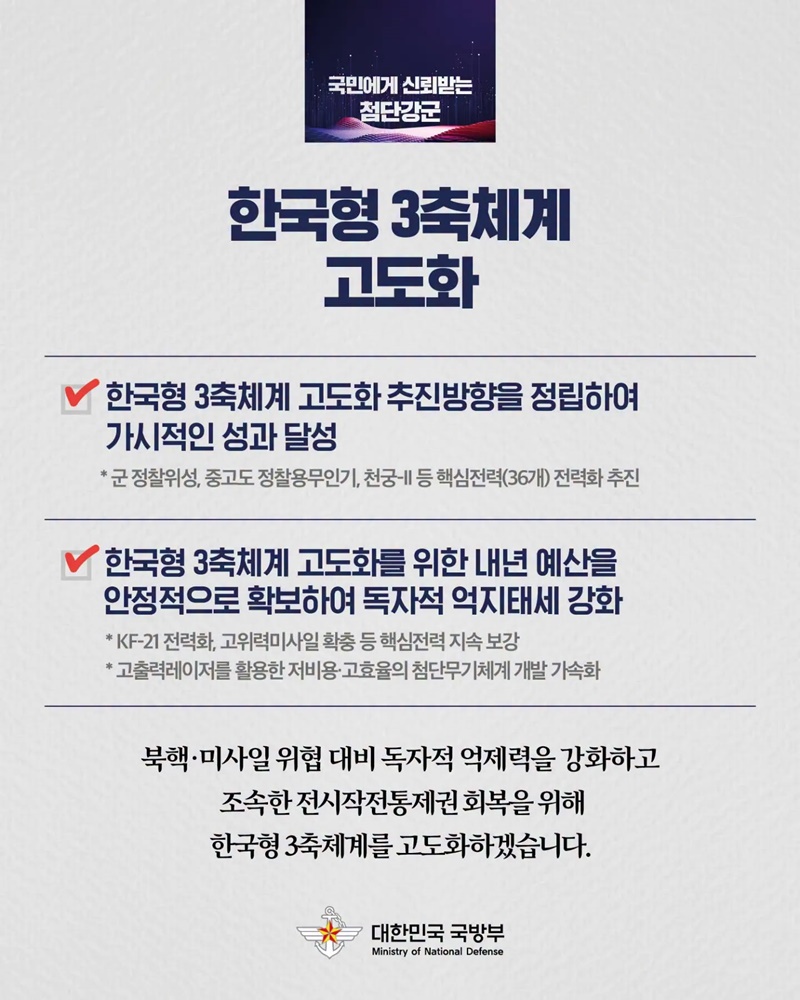 국민에게 신뢰받는 첨단강군