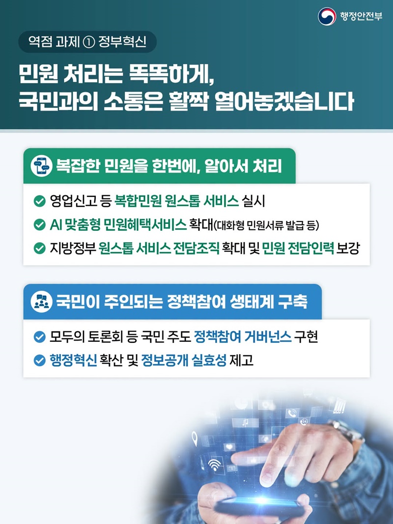 국민 삶에 플러스 행복안전부