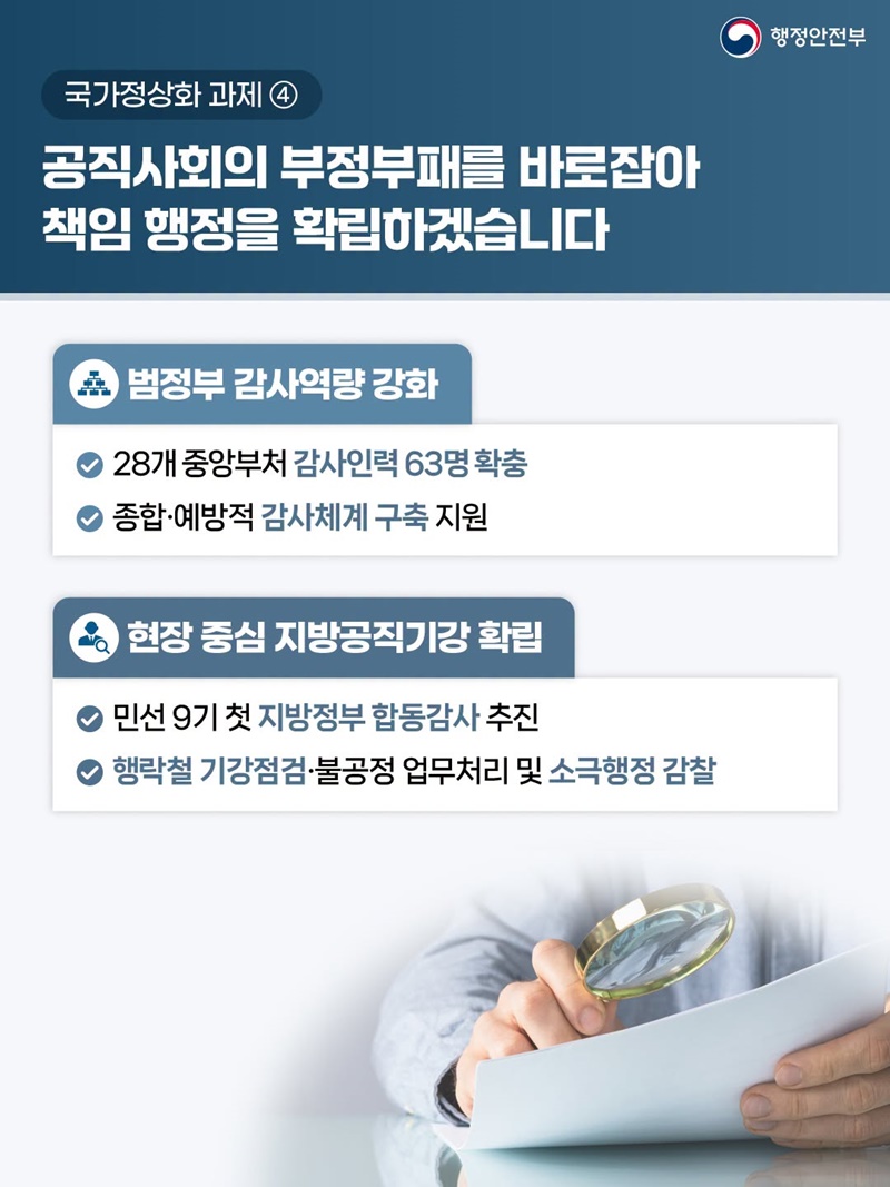 국민 삶에 플러스 행복안전부