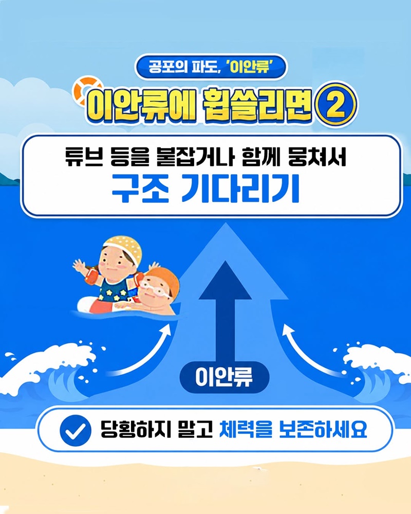 이안류에 휩쓸렸을 땐? 당황하지 말고 안전수칙부터!