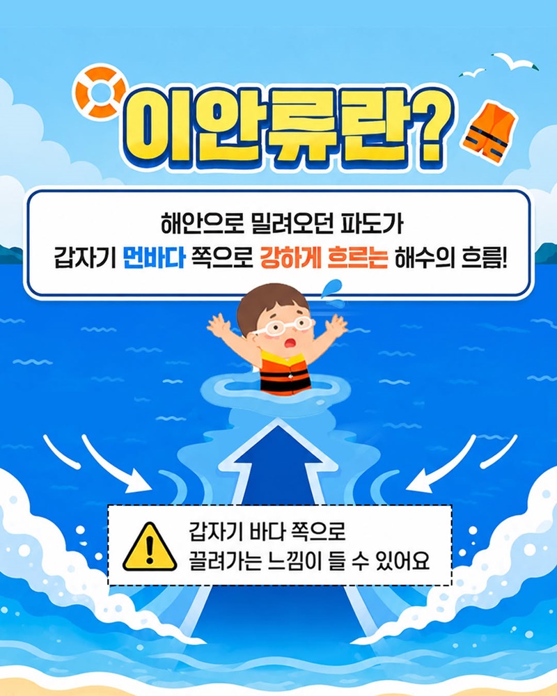 이안류에 휩쓸렸을 땐? 당황하지 말고 안전수칙부터!