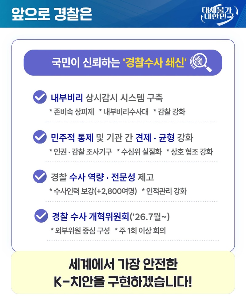 세계에서 가장 안전한 K-치안