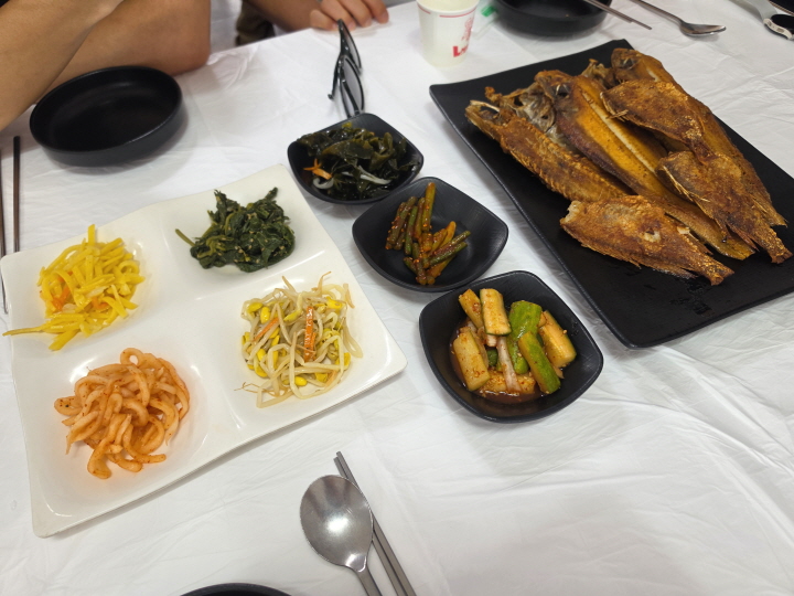식당에서 생선구이를 주문했다. 생선 역시 원산지가 표시돼 있었다.(직접 촬영)