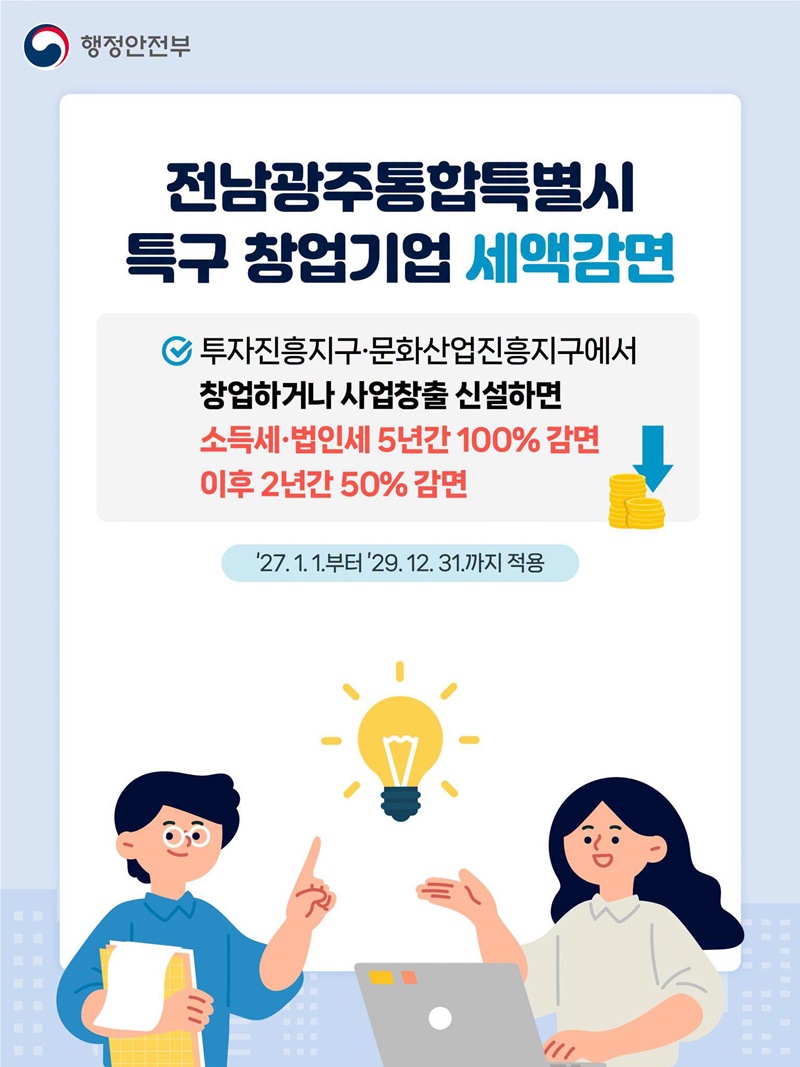 지역 여건에 따라 세제혜택 더 두텁게!