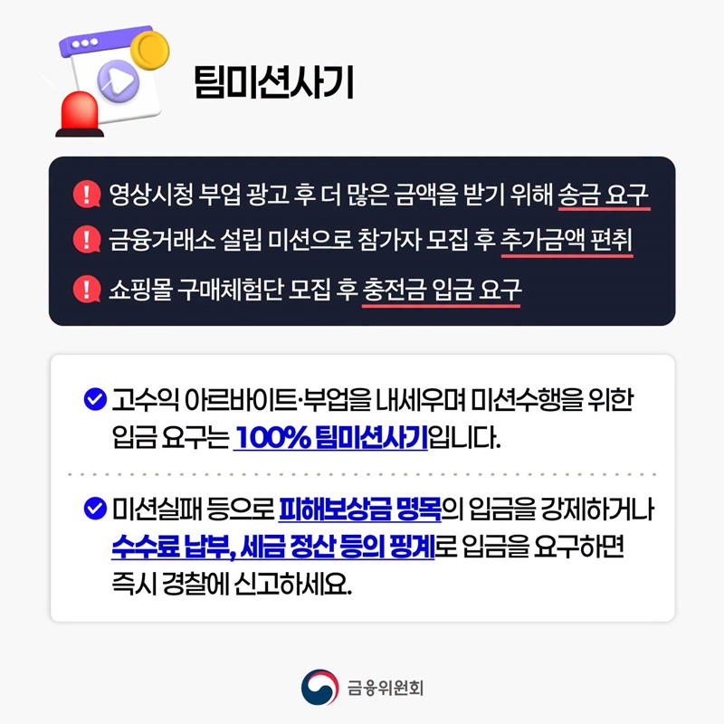 신종피싱 범죄유형별 피해사례·행동요령